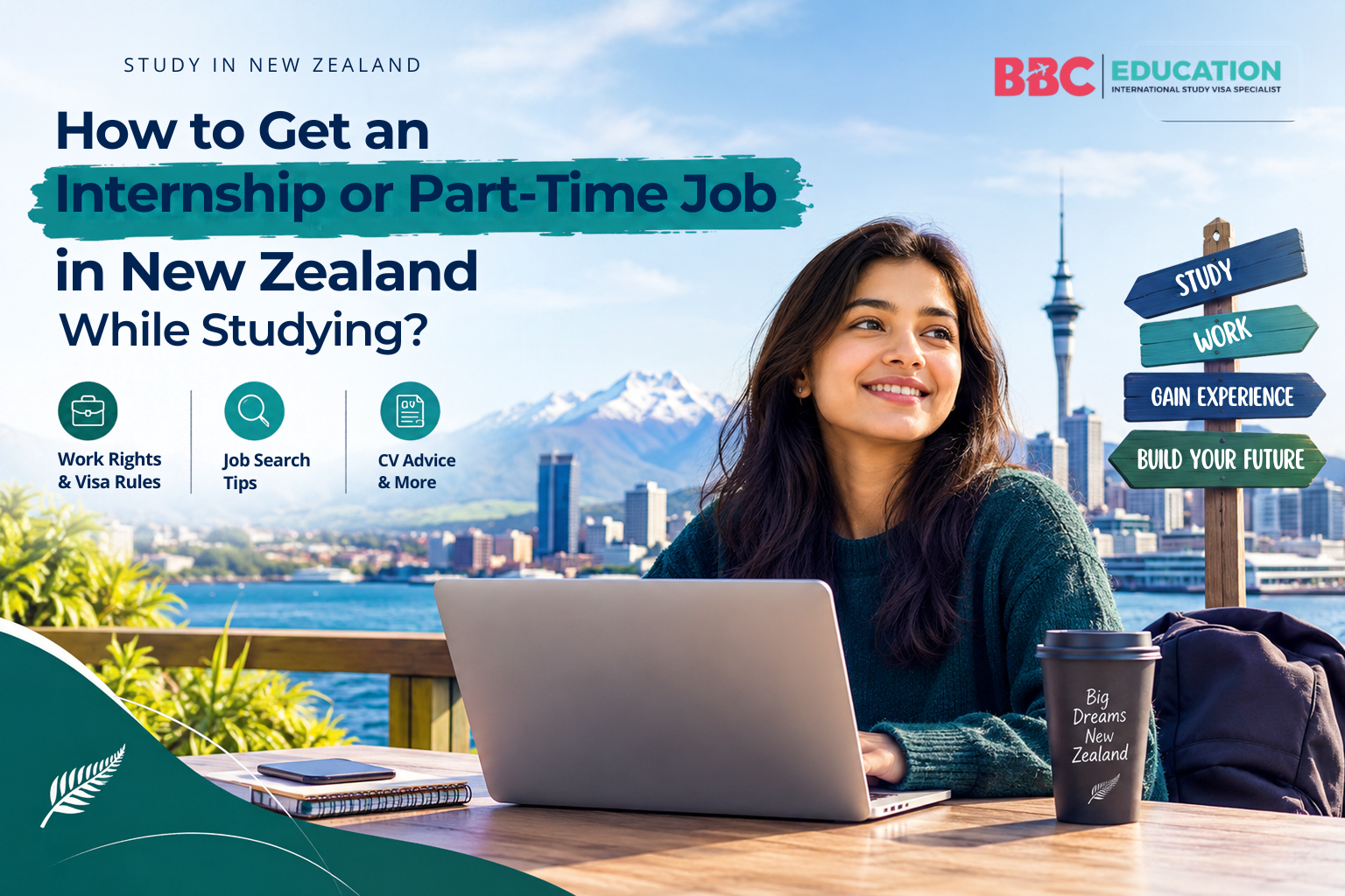 Get Internships and Part-Time Job Opportunities while Studying in New Zealand